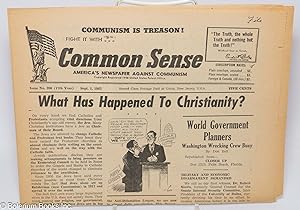 Imagen del vendedor de Common Sense: America's newspaper against Communism; issue no. 390, Sept. 1, 1962: What Has Happened to Christianity a la venta por Bolerium Books Inc.