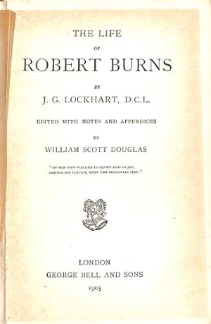 Bild des Verkufers fr Life of Robert Burns (Everyman's Library) zum Verkauf von WeBuyBooks