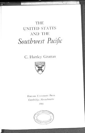 Bild des Verkufers fr The United States and the Southwest Pacific zum Verkauf von WeBuyBooks