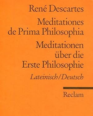 Bild des Verkufers fr Universal-Bibliothek Nr. 2888: Meditationes de Prima Philosophia / Meditationen ber die Erste Philosophie zum Verkauf von Modernes Antiquariat an der Kyll