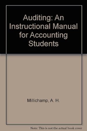 Seller image for Auditing: An Instructional Manual for Accounting Students for sale by WeBuyBooks