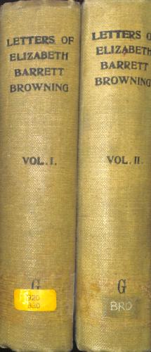 Seller image for The Letters of Elizabeth Barrett Browning Two Volumes for sale by WeBuyBooks