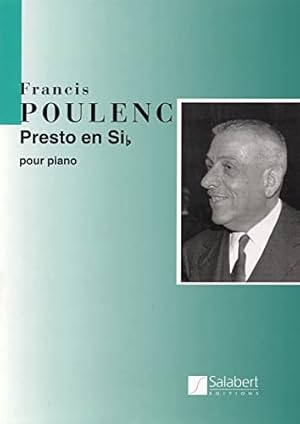 Bild des Verkufers fr PRESTO EN SIB POUR PIANO PIANO zum Verkauf von WeBuyBooks
