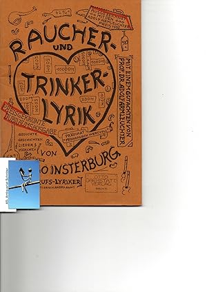 Imagen del vendedor de Raucher- und Trinkerlyrik. a la venta por Antiquariat Schrter -Uta-Janine Strmer