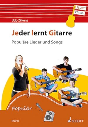 Seller image for Jeder lernt Gitarre - Populre Lieder und Songs: JelGi-Liederbuch fr allgemein bildende Schulen. Gitarre. Lehrbuch. JelGi-Liederbuch fr allgemein bildende Schulen. Gitarre. Lehrbuch. for sale by diakonia secondhand