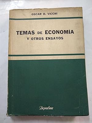 Imagen del vendedor de Temas de economia y otros ensayos a la venta por Libros nicos