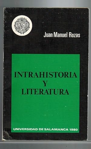 Imagen del vendedor de Intrahistoria y literatura. (Tres lecciones a modo de ensayo). a la venta por La Librera, Iberoamerikan. Buchhandlung