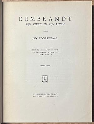 Rembrandt, s.a., Monograph | Rembrandt. Zijn kunst en zijn leven. Uitgeverij "In den Toren", Naar...