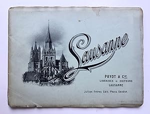 [Switzerland tourist guide Lausanne ca 1910] Leporello city guide Lausanne, Payot & Cie, Libraire...