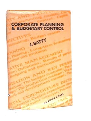 Seller image for Corporate Planning and Budgetary Control for sale by World of Rare Books