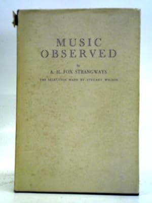 Bild des Verkufers fr Music Observed zum Verkauf von World of Rare Books