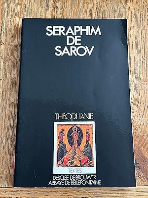 Bild des Verkufers fr Sraphim de Sarov, sa vie. Entretien avec Motovilov Instructions spirituelles. Traduit du russe par I. Gorainoff. Coll.  Thophanie  zum Verkauf von Librairie Pierre BRUNET