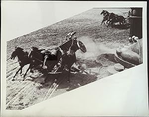 Image du vendeur pour Ben-Hur 8 x 10 Still 1960 Wonderful Cinemascope Image of the Chariot Race! mis en vente par AcornBooksNH
