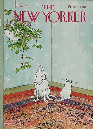 The New Yorker February 16, 1976 George Booth FRONT COVER ONLY