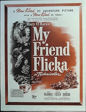 Seller image for My Friend Flicka Trade Print Ad 1943 Roddy McDowall, Rita Johnson for sale by AcornBooksNH