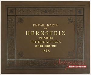 Detail-Karte der Umgebung des Schlosses Hernstein. Im Bereiche der erzherzoglichen Jagdbarkeit ne...