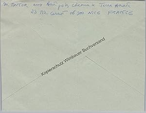 Seller image for Original Autogramm Michel Butor (1926-2016) /// Autograph signiert signed signee for sale by Antiquariat im Kaiserviertel | Wimbauer Buchversand