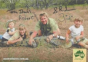 Bild des Verkufers fr Autogrammkarte Steve Irwin zum Verkauf von Antiquariat im Kaiserviertel | Wimbauer Buchversand