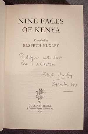 Seller image for Nine Faces of Kenya [signed and with ALS] for sale by Stephen Butler Rare Books & Manuscripts