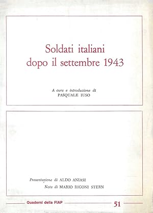 Soldati italiani dopo il settembre 1943