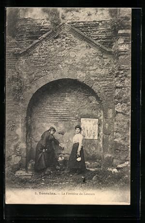 Carte postale Tonneins, La Fontaine de Lescure