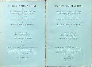 Index Animalium (33 vols.)