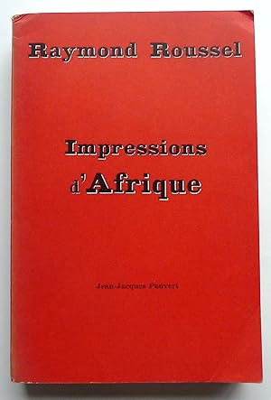 Image du vendeur pour Impressions d'Afrique. mis en vente par Roe and Moore