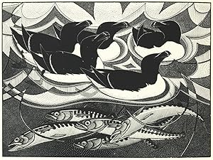 Bild des Verkufers fr Air & Water. A Complete Collection of the Artist's Fish and Fowl Engravings, 1984-2004. With text chosen by Keith Harwood. zum Verkauf von Blackwell's Rare Books ABA ILAB BA