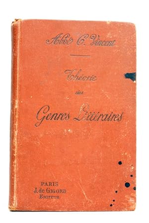 Immagine del venditore per Thorie des genres littraires. Principes raisonns de littrature. J.de Gigord, diteur. venduto da ltimo Captulo S.L.