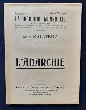 L'Anarchie - La Brochure mensuelle, n°79-80 -