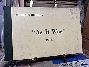 "As it Was" in 1894; Americus, Georgia Supplement to The Americus Times=Recorder, December 4th, 1894