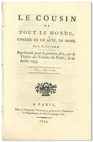 LE COUSIN DE TOUT LE MONDE, COMÉDIE EN UN ACTE, EN PROSE