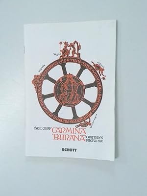 Image du vendeur pour Carmina Burana - Lieder aus der Benediktbeurer Handschrift Lieder aus der Benediktbeurer Handschrift ; weltliche Gesnge fr Soli und Chor mit Begleitung von Instrumenten und mit Bildern mis en vente par Antiquariat Buchhandel Daniel Viertel