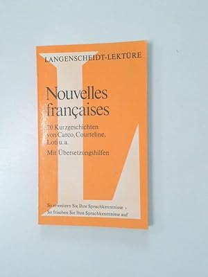 Bild des Verkufers fr Langenscheidt Lektre, Bd.44, Nouvelles francaises zum Verkauf von Antiquariat Buchhandel Daniel Viertel