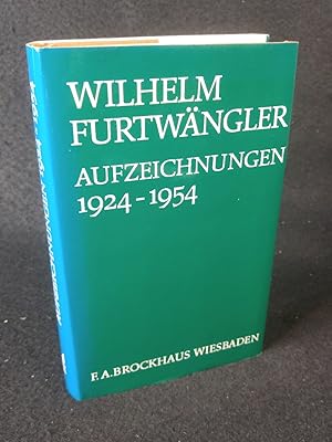 Bild des Verkufers fr Aufzeichnungen 1924-1954 zum Verkauf von ANTIQUARIAT Franke BRUDDENBOOKS