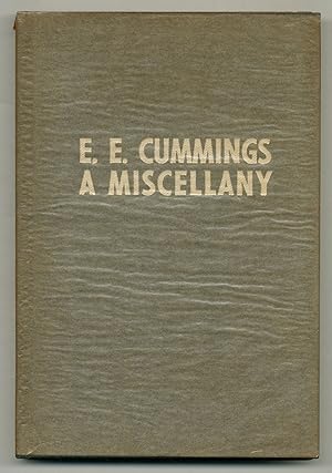 Bild des Verkufers fr E.E. Cummings A Miscellany zum Verkauf von Between the Covers-Rare Books, Inc. ABAA