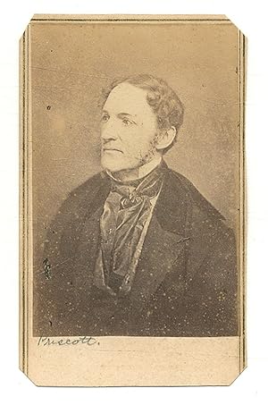 Image du vendeur pour Carte de visite photograph of William H. Prescott mis en vente par Between the Covers-Rare Books, Inc. ABAA
