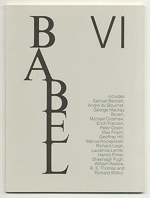 Imagen del vendedor de BABEL VI a la venta por Between the Covers-Rare Books, Inc. ABAA
