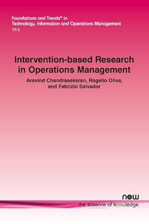 Seller image for Intervention-based Research in Operations Management for sale by AHA-BUCH GmbH