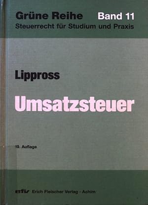 Bild des Verkufers fr Umsatzsteuer. Grne Reihe ; Bd. 11 zum Verkauf von books4less (Versandantiquariat Petra Gros GmbH & Co. KG)