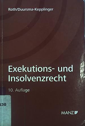 Seller image for Exekutions- und Insolvenzrecht. for sale by books4less (Versandantiquariat Petra Gros GmbH & Co. KG)