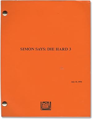 Bild des Verkufers fr Die Hard with a Vengeance [Simon Says: Die Hard III] (Original screenplay for the 1995 film) zum Verkauf von Royal Books, Inc., ABAA