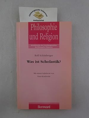 Seller image for Was ist Scholastik? Mit einem Geleitwort von Peter Koslowski. Philosophie und Religion Band 2. for sale by Chiemgauer Internet Antiquariat GbR