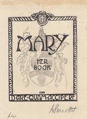 Seller image for Mary Her Book. Eignerwappen. for sale by Antiquariat  Braun