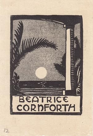 Seller image for Beatrice Cornforth. Mond ber Meer zwischen Palme und Sule. for sale by Antiquariat  Braun