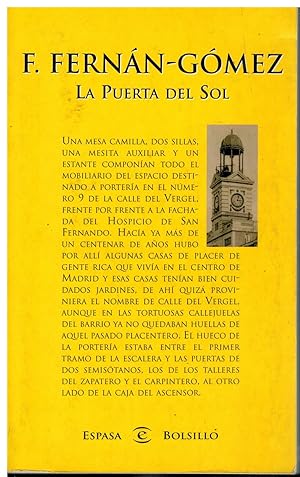Seller image for LA PUERTA DEL SOL. 1 edicin. for sale by angeles sancha libros