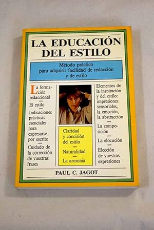 Imagen del vendedor de La educacin del estilo a la venta por Alcan Libros