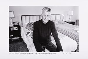 Samuel Beckett - photographed in Room 604 at The Hyde Park Hotel in London, 1980. [Artist Proof] !