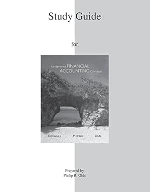 Image du vendeur pour Study Guide for Fundamental Financial Accounting Concepts mis en vente par ZBK Books