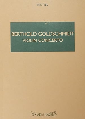 Bild des Verkufers fr Violin Concerto, Miniature Score zum Verkauf von Austin Sherlaw-Johnson, Secondhand Music